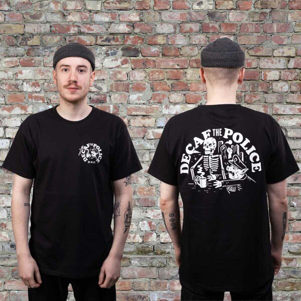 "Decaf the Police" T-Shirt Black